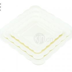 花邊正方餐盤(4、6PCS