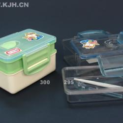 300長(zhǎng)方形外雙層飯盒