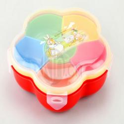 梅花形密封糖果盒（內六