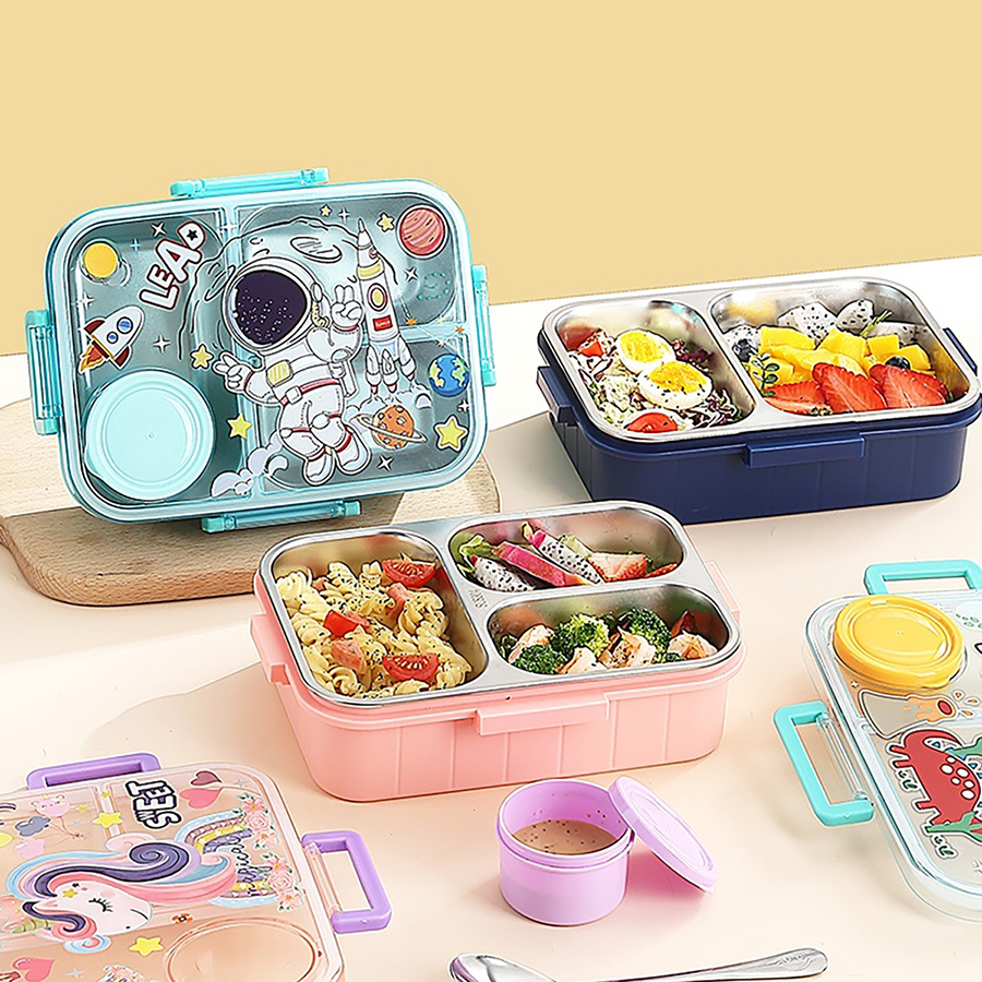 幻彩卡通獨立密封餐盒